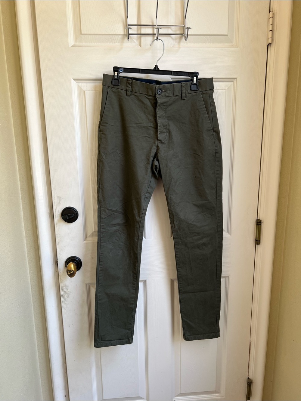 Denim&Co Olive Chino Pants for Men